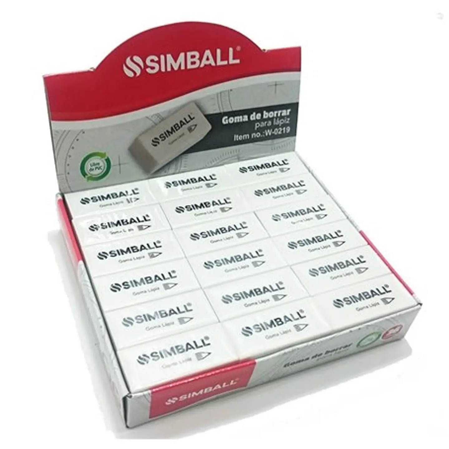 Goma De Borrar Simball Lapiz X36u. 1