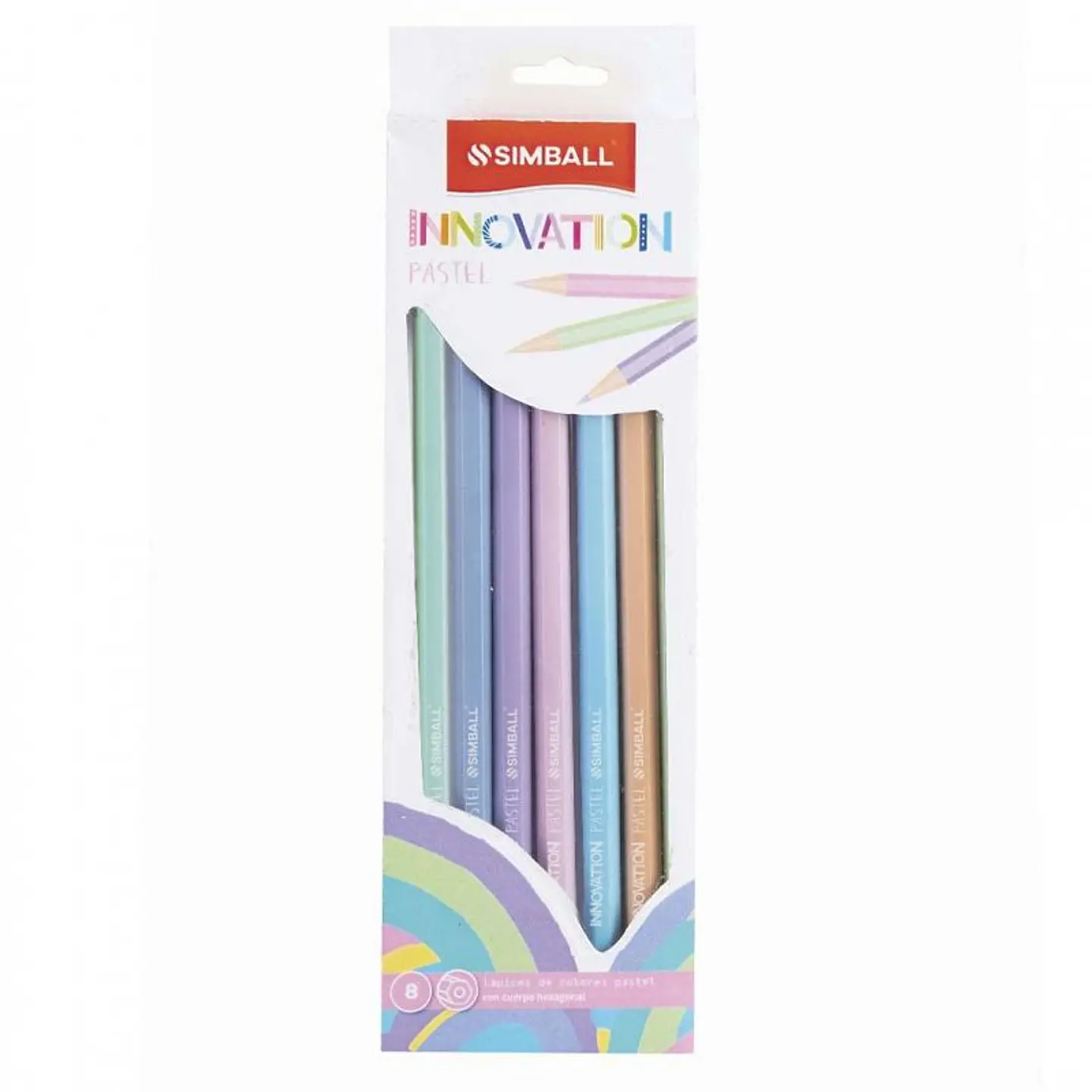 Lapiz Simball Innovation Pastel X8u. Largo 1