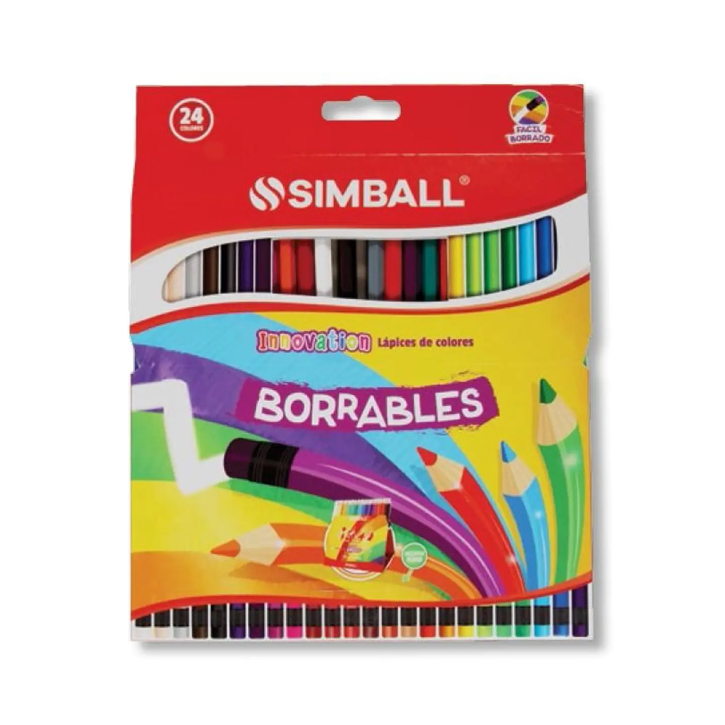 Lapiz Color Simball Innovation X24u. Largos Borrables 1