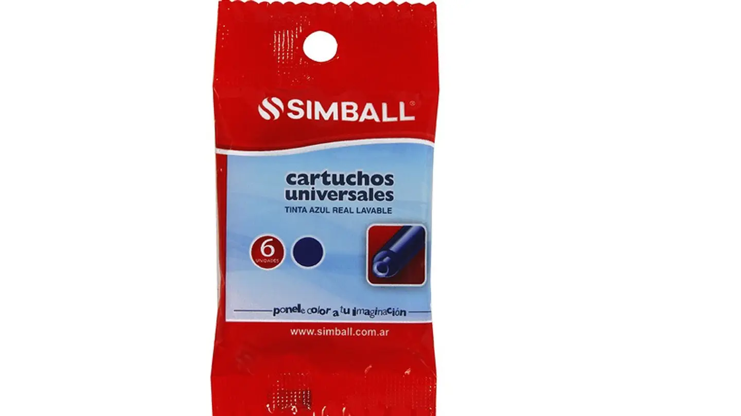 Cartucho Simball Micro X 6u. Azul/negro 1