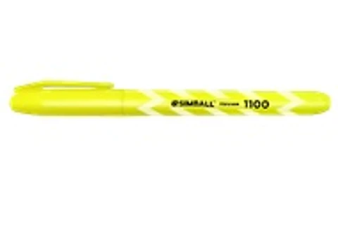 Resaltador Simball 1100 Punta Biselada X12u V/colores