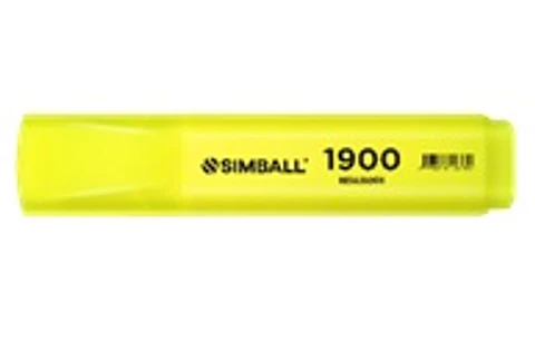 Resaltador Simball 1900 Punta Biselada X12u V/colores