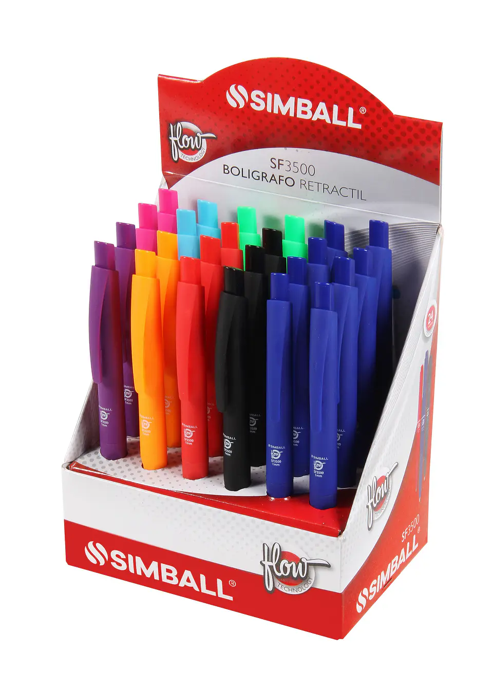 Boligrafo Simball Flow Rt Sf3500 V/colores. 1