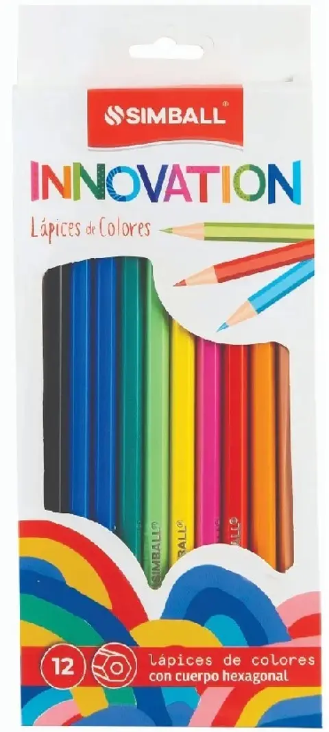 Lapiz Color Simball Innovation X12u. Largos