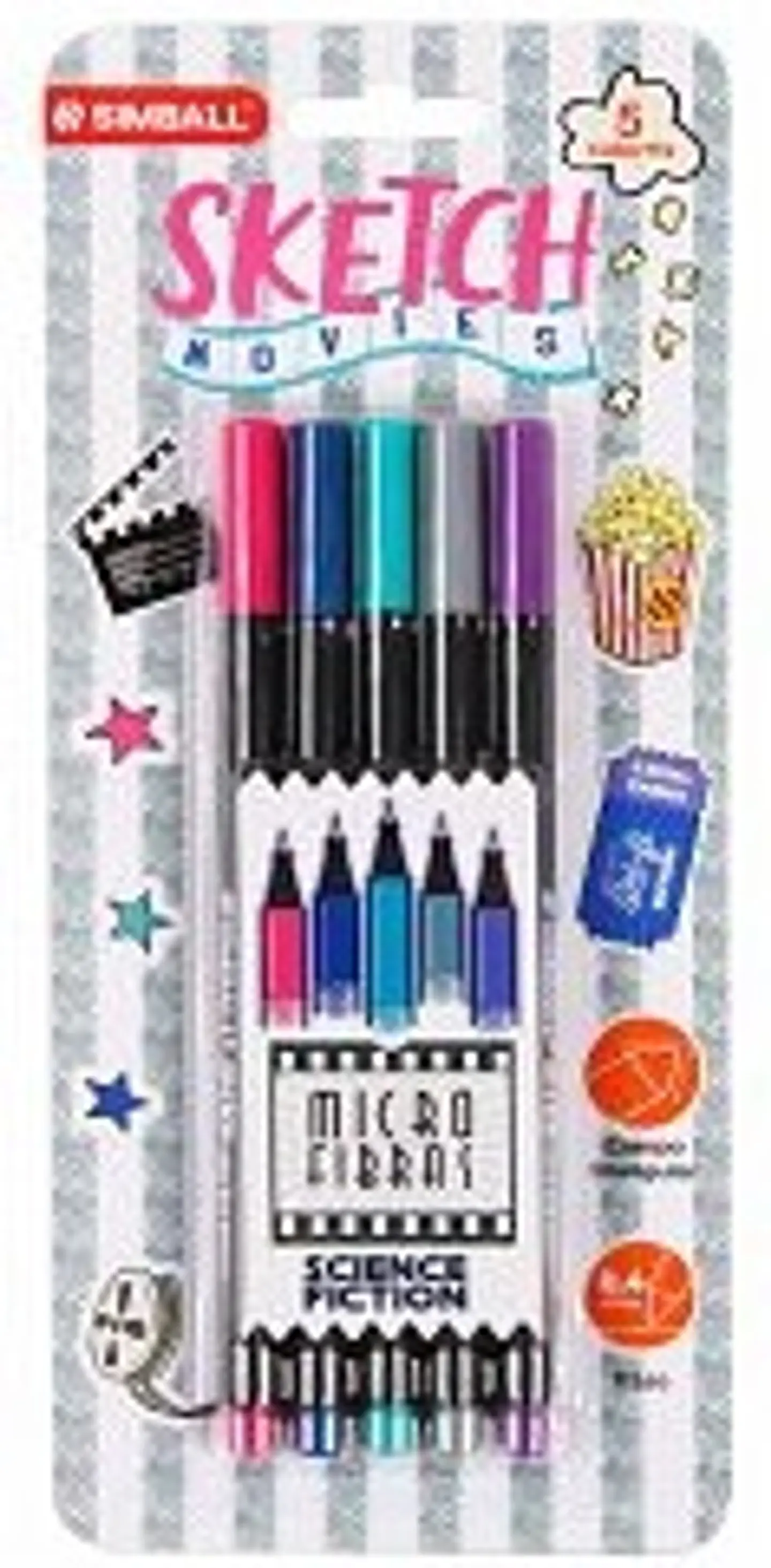 Microfibra Simball Sketch Fiction 0.4mm Blister X5u 1