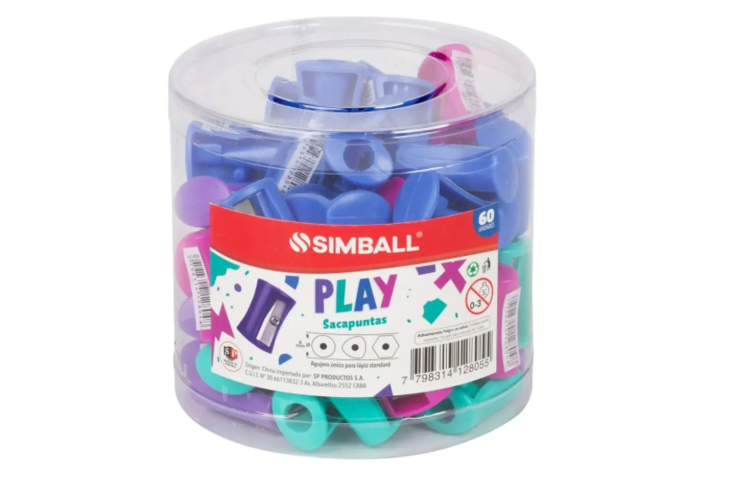 Sacapunta Simball Play X 60u. 1