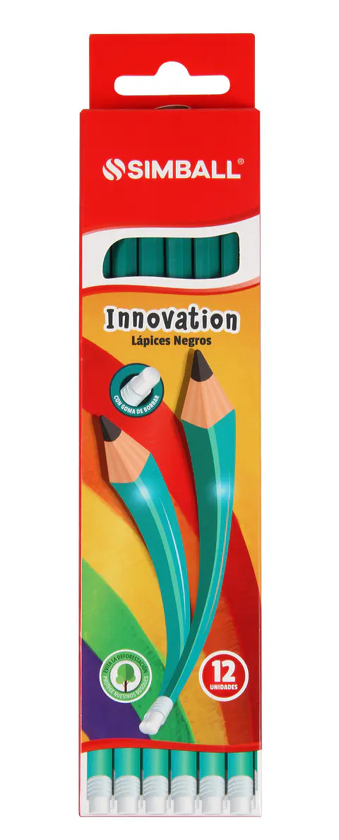 Lapiz Grafito Simball Innovation C/goma X12u.