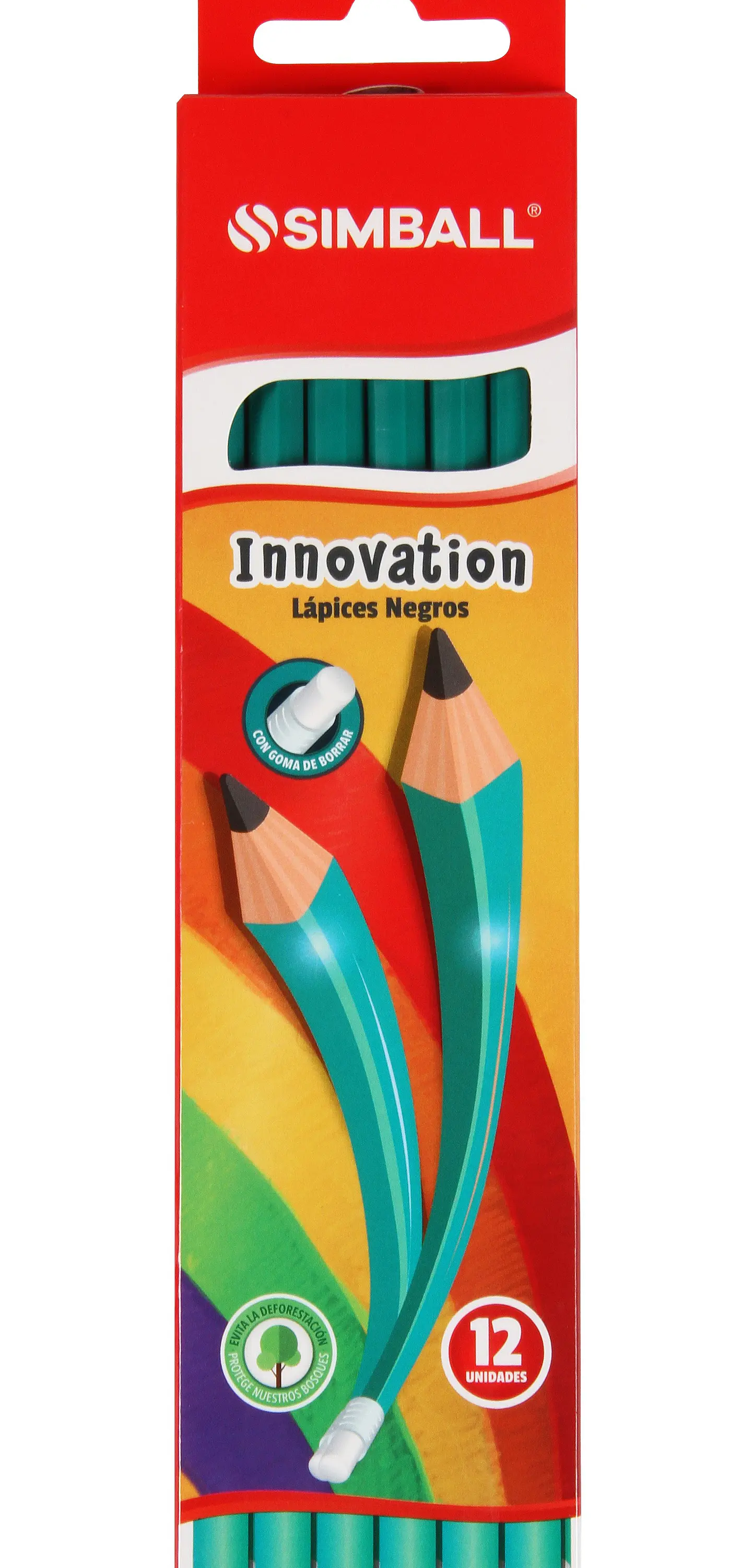 Lapiz Grafito Simball Innovation C/goma X12u. 1
