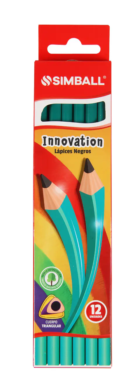 Lapiz Grafito Simball Innovation S/goma X12u.