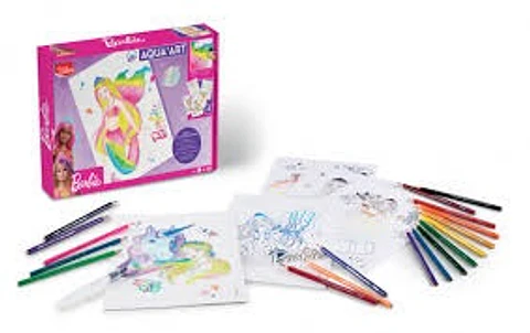 Kit Maped Para Colorear Aqua Art Barbie