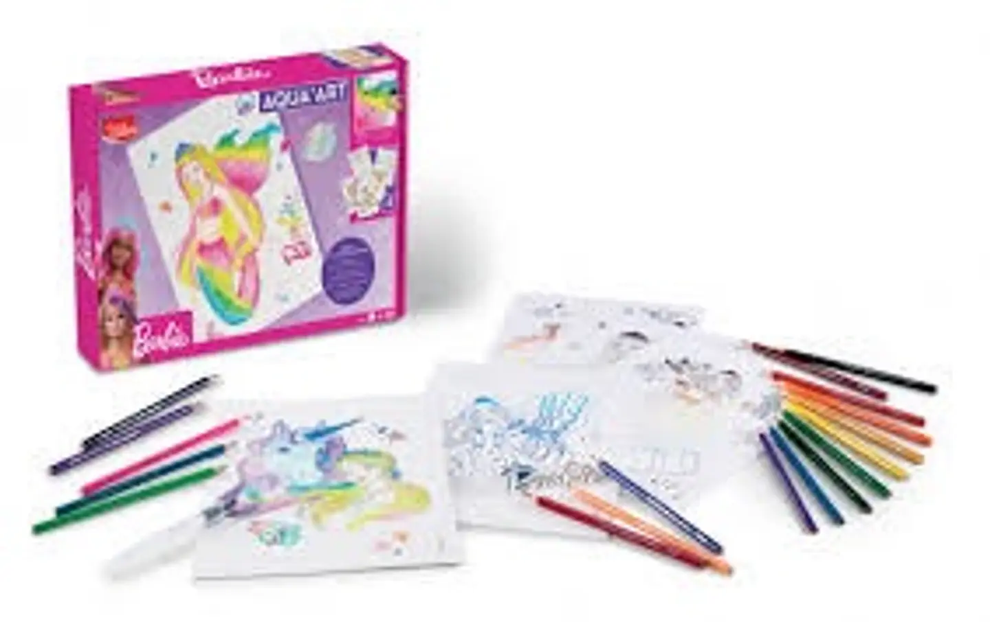Kit Maped Para Colorear Aqua Art Barbie 1
