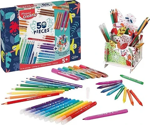 Kit Maped Para Colorear X50 Piezas