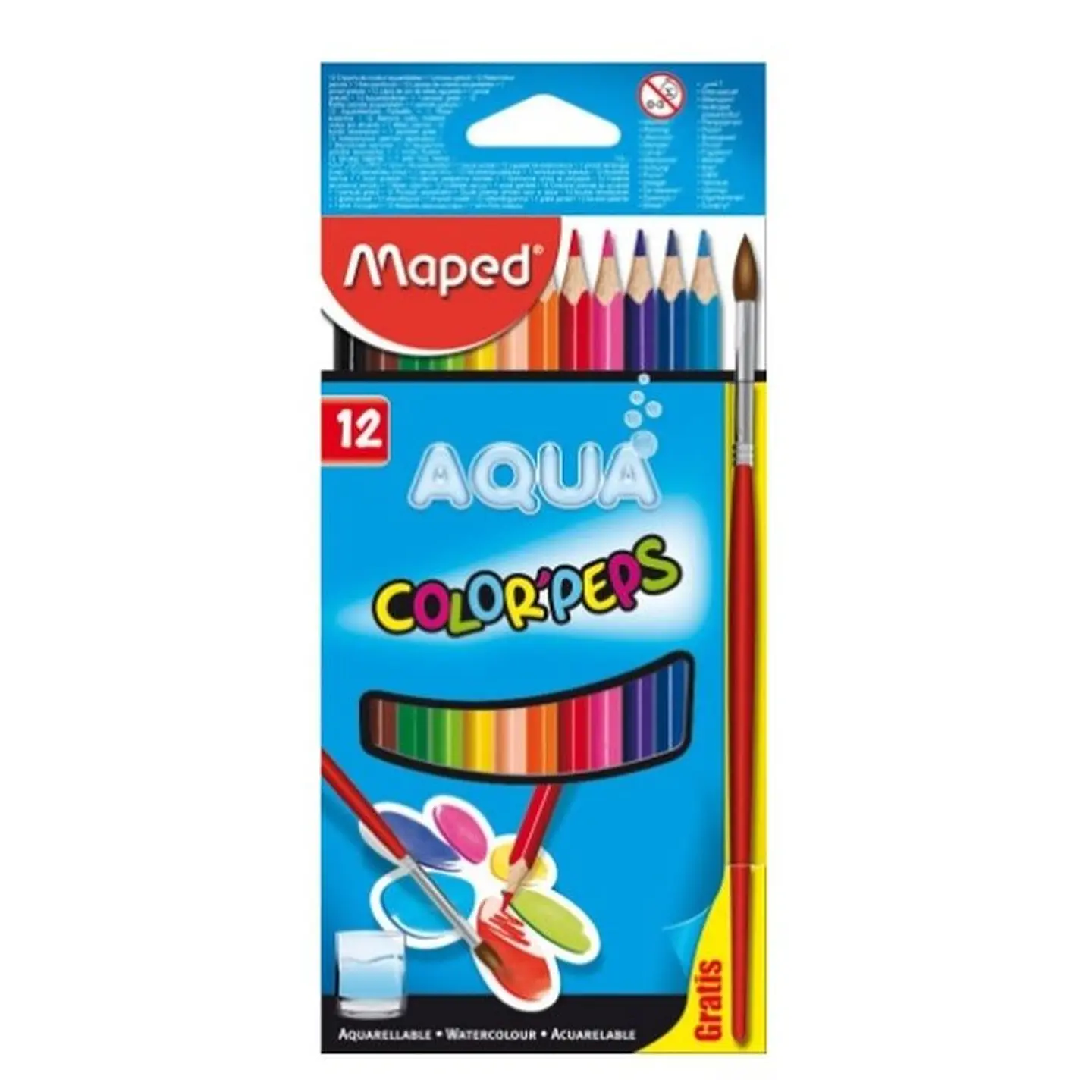 Lapiz Color Maped Acuarelablesx12u. Largos 1