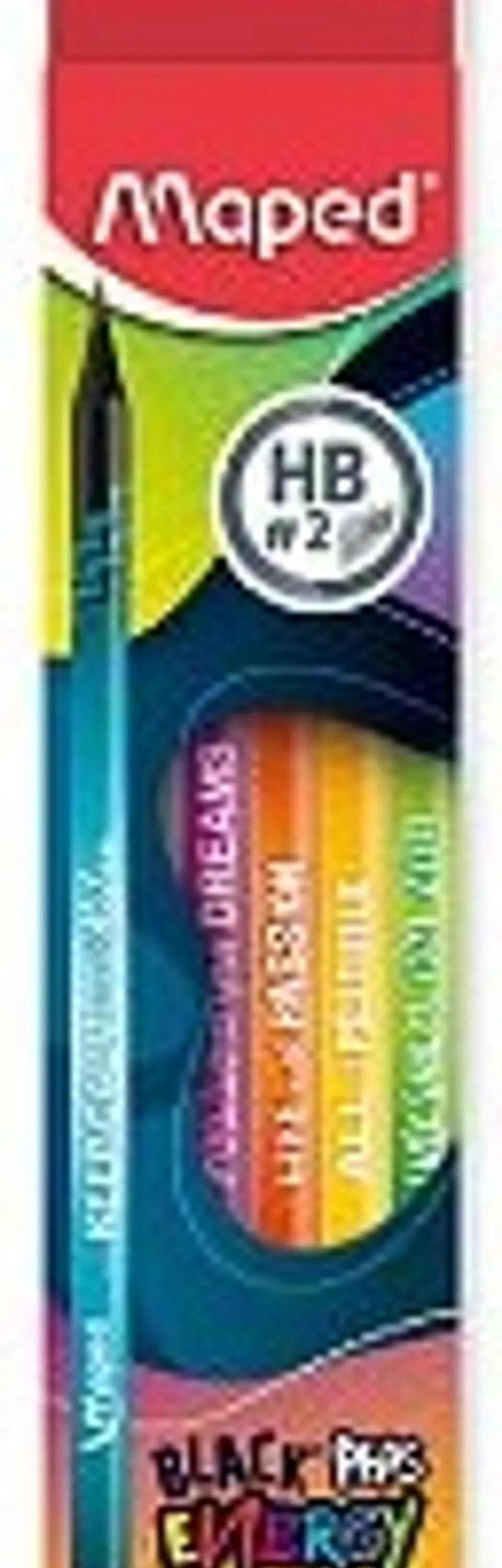 Lapiz Grafito Maped Black Peps Energy C/goma X12 1
