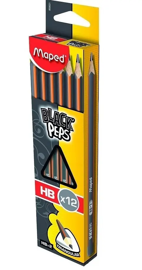 Lapiz Grafito Maped 2b X12u.