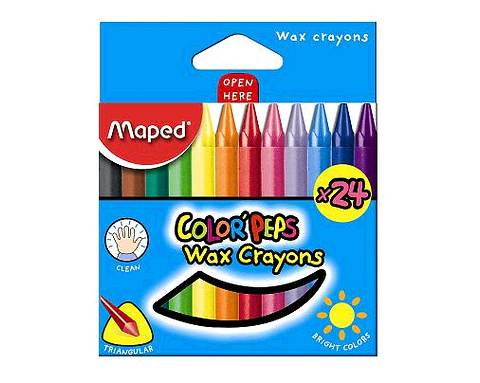 Crayones Maped De Cera X24