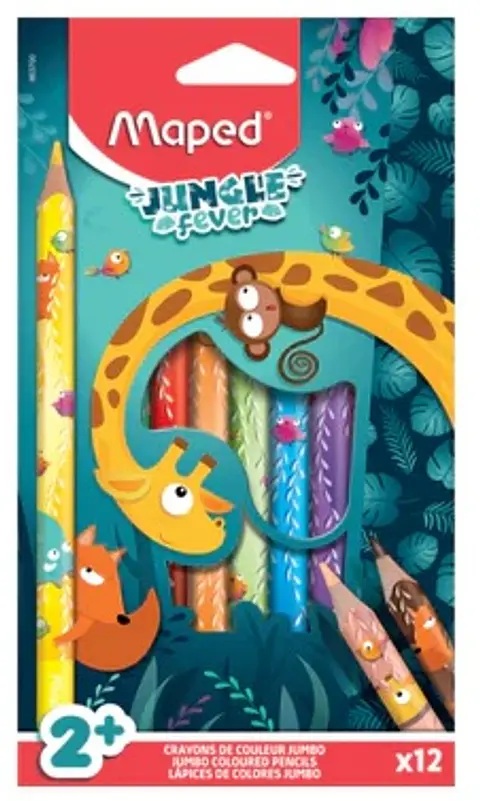 Lapices De Color Jumbo Maped Jungle Fever