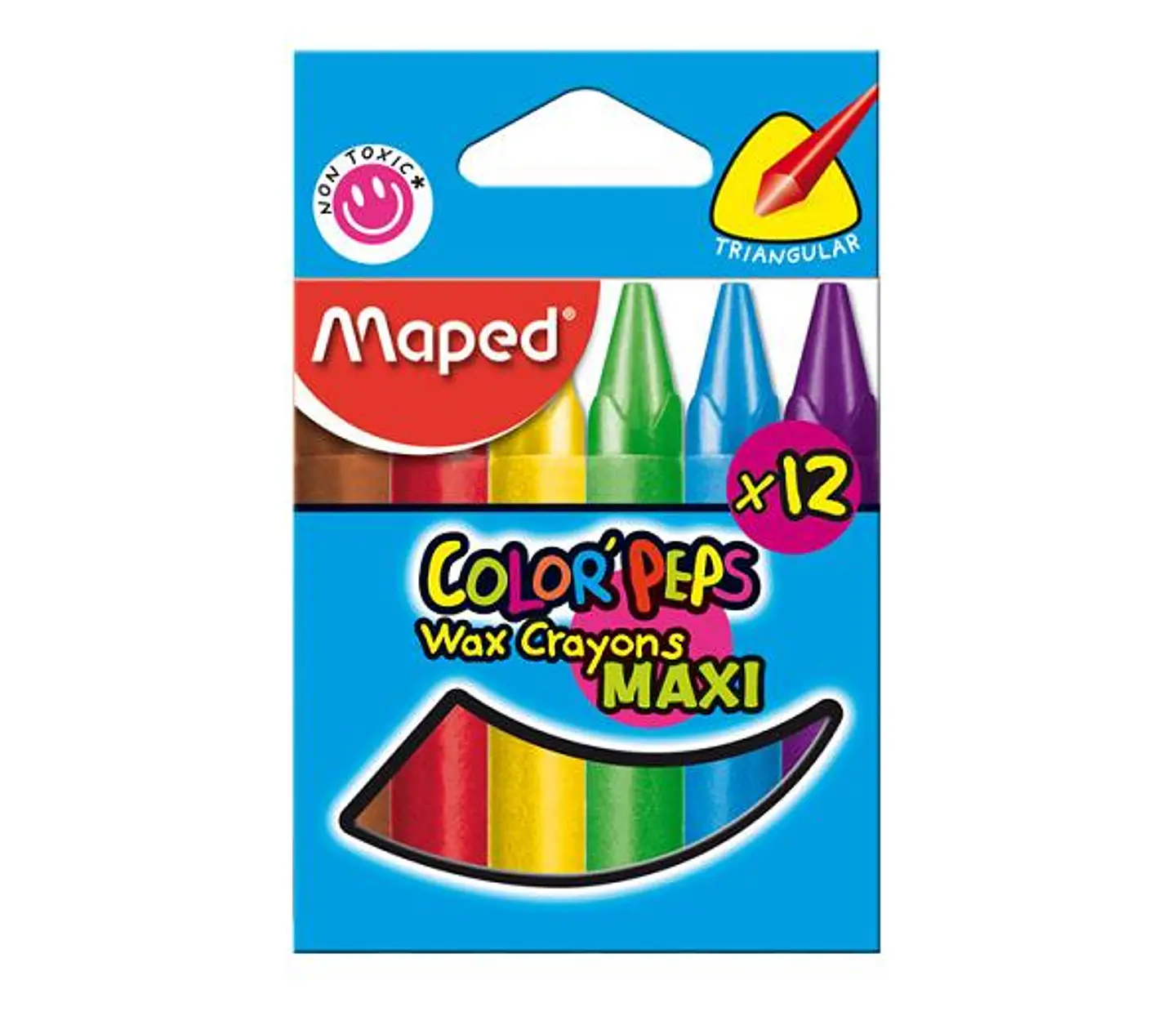 Crayones Maped X12 Color Peps Maxi Wax 1