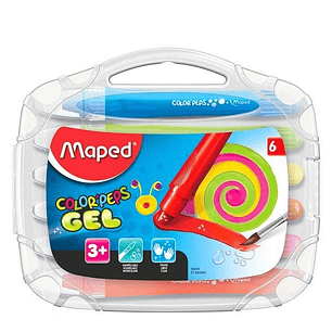 Crayones Maped X6 En Gel