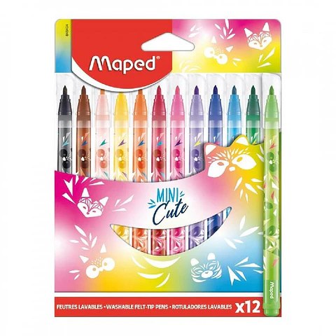 Marcadores Maped X 12 - Mini Cute