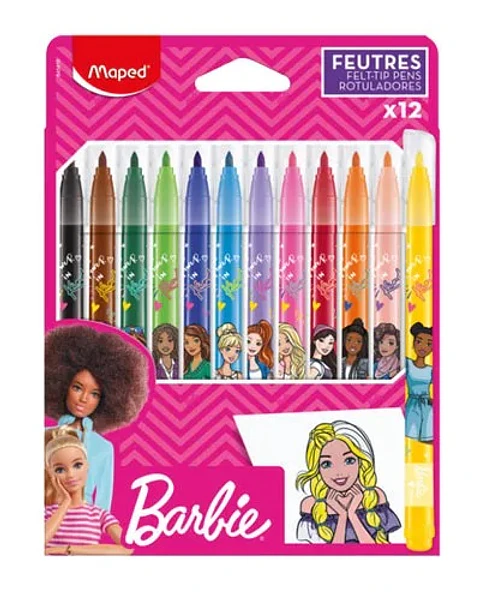 Marcadores Maped Barbie X12u