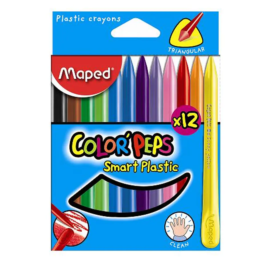 Crayones Maped X12 Plasticas 1
