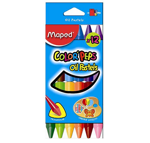 Crayones Maped X12 Pasteles Al Oleo
