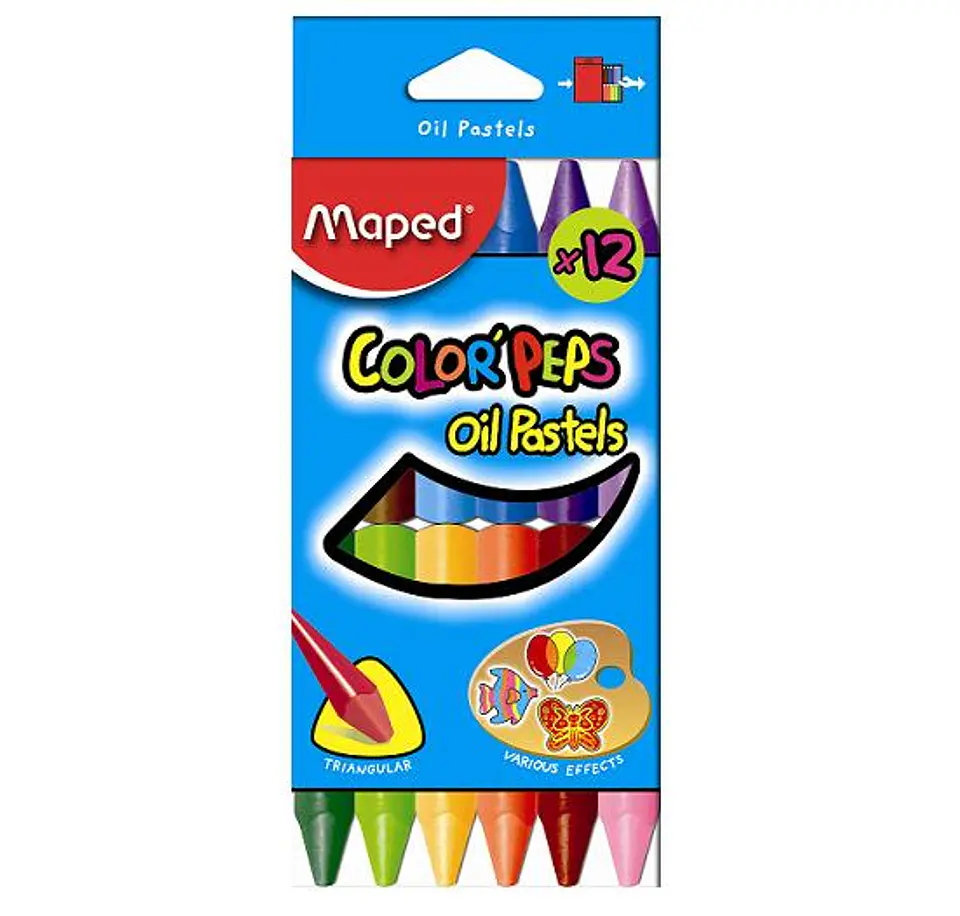 Crayones Maped X12 Pasteles Al Oleo 1