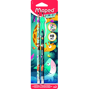 Lapiz Maped Grafito Hb X2u + Guia Para Dedo