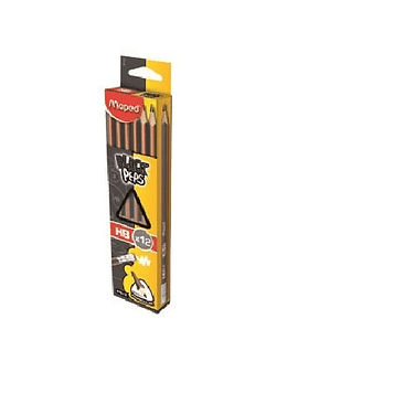 Lapiz Grafito Hb Maped Black Peps X12u. C/goma 1