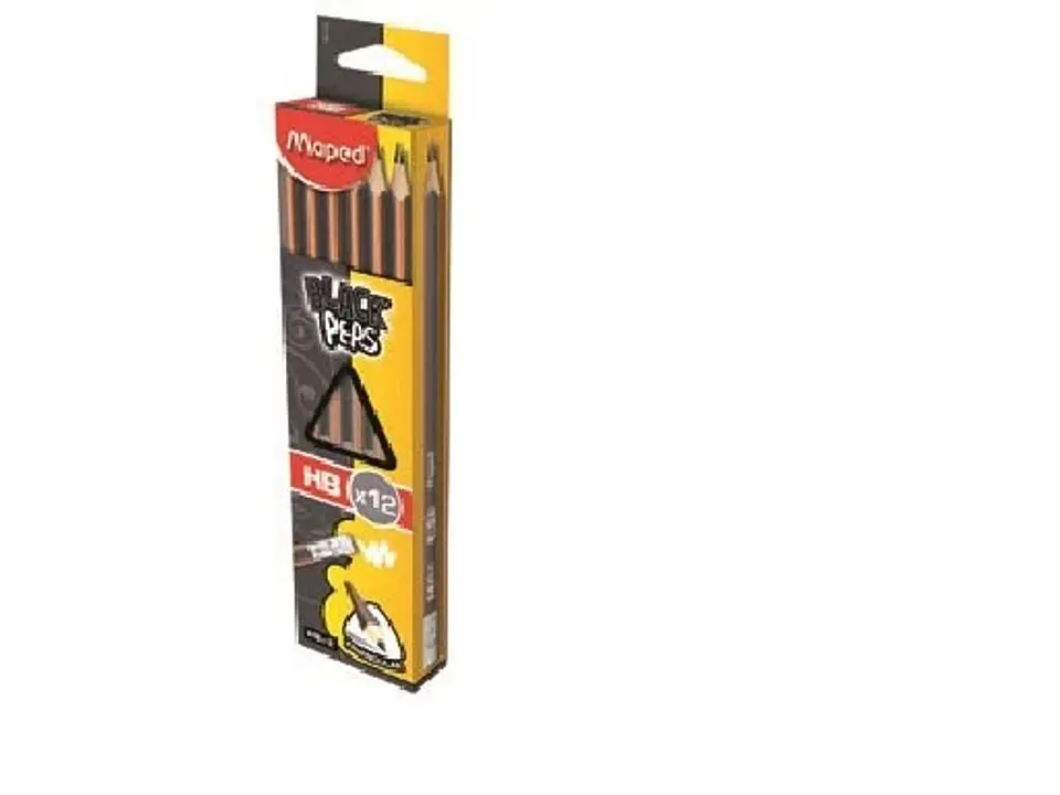 Lapiz Grafito Hb Maped Black Peps X12u. C/goma 1