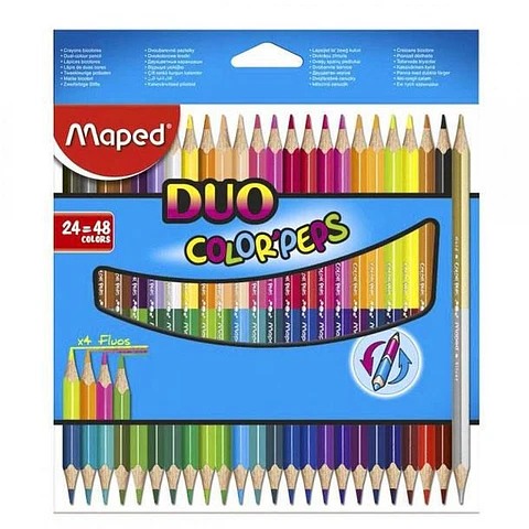 Lapiz Color Maped Bicolor Peps Estuche X24u.