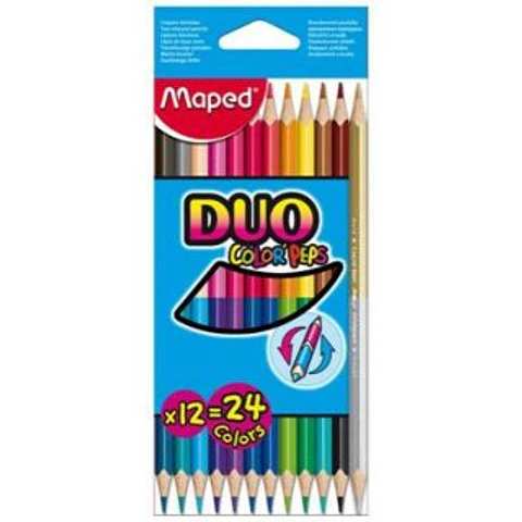 Lapiz Color Maped Bicolor Color Peps X12u.largos