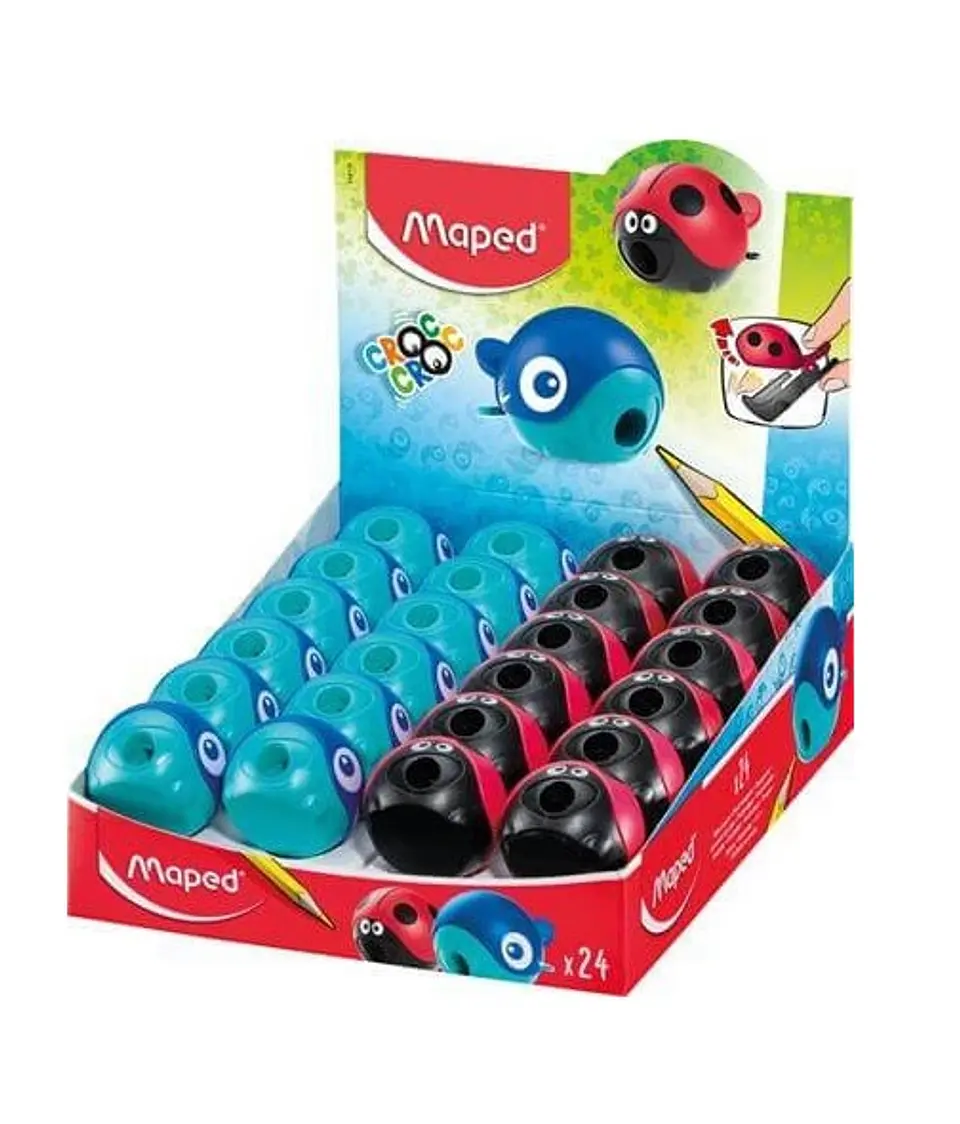 Sacapuntas Maped Croc Croc Easy Display X24 C/u 1