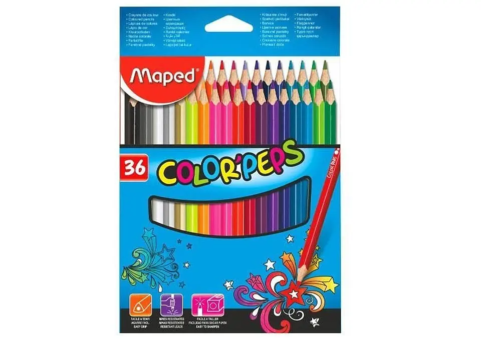 Lapiz Color Maped Color Peps X36u.largos 1