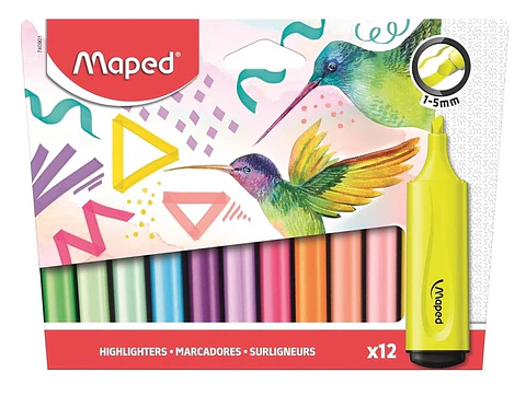 Resaltador Maped Fluo Peps Surtido X12