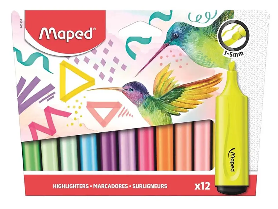 Resaltador Maped Fluo Peps Surtido X12 1