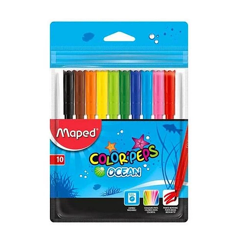Marcador Escolar Maped Color Peps Ocean X10u.