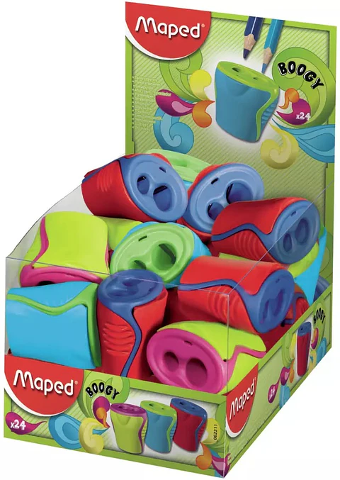 Sacapuntas Plastico Maped Boogy 2 Orificios C/deposito