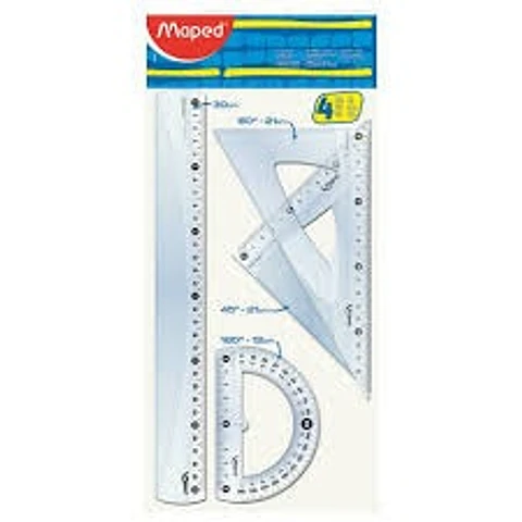 Set Geometria Maped Essential 20 Cm Bolsa X 4u.
