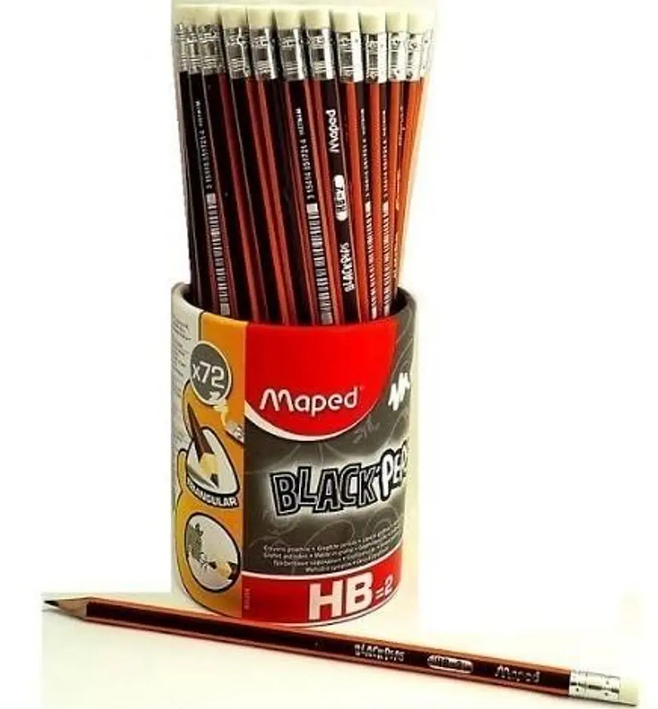Lapiz Grafito Maped Black Peps Tubo X72u. C/goma 1