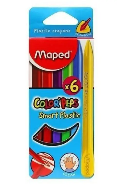 Crayones Maped X6 Plasticas
