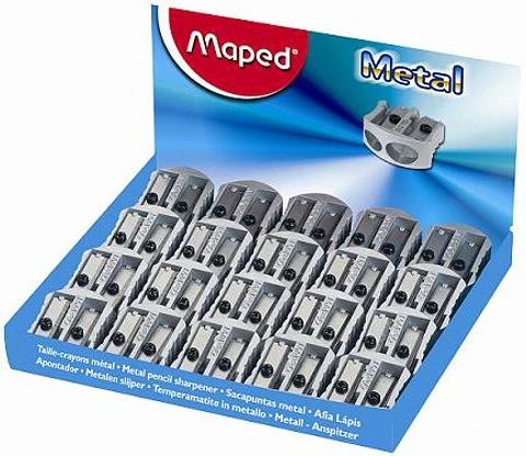Sacapuntas Metal Maped 2 Bocas X20