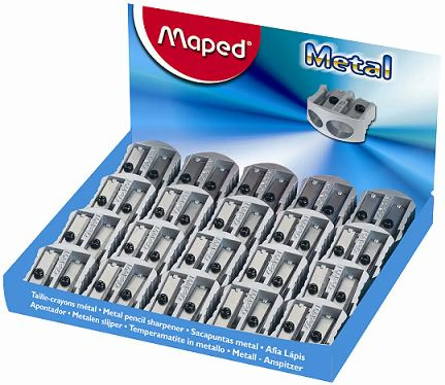 Sacapuntas Metal Maped 2 Bocas X20 1