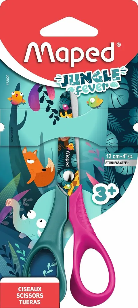 Tijera Maped Jungle Fever 12cm