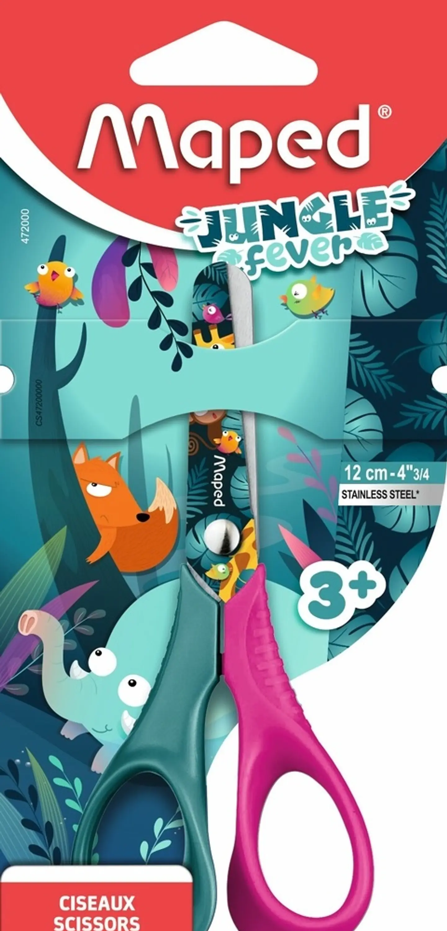 Tijera Maped Jungle Fever 12cm 1