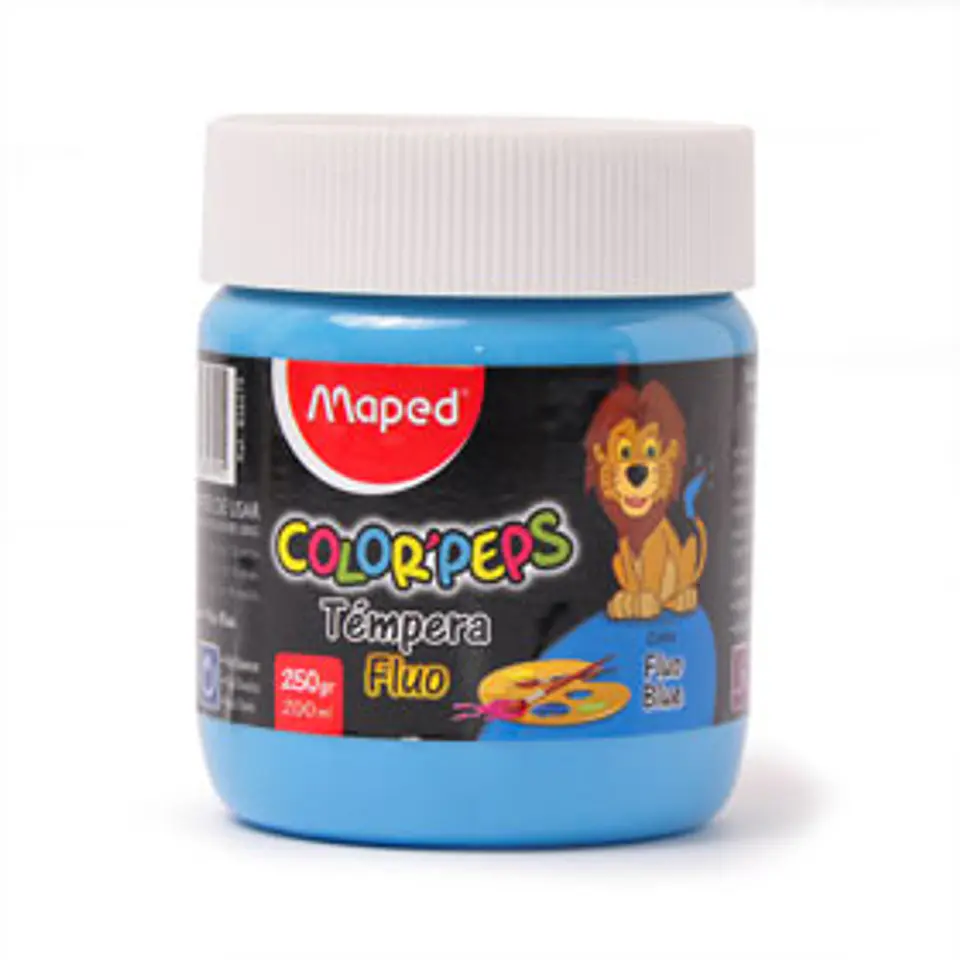 Tempera Maped Pote X 250g. Color Peps Fluo 1