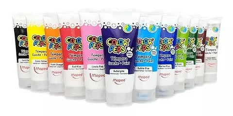 Tempera Maped Pomo X250grs. Vs Colores