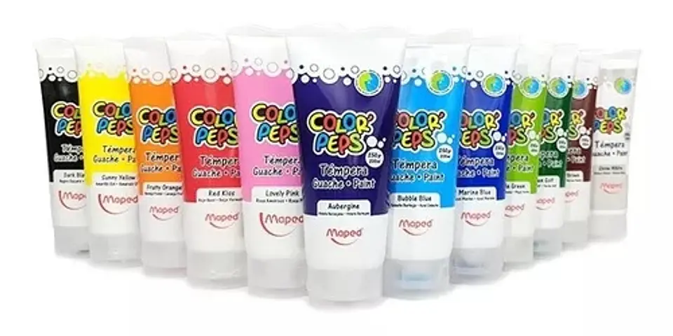 Tempera Maped Pomo X250grs. Vs Colores 1