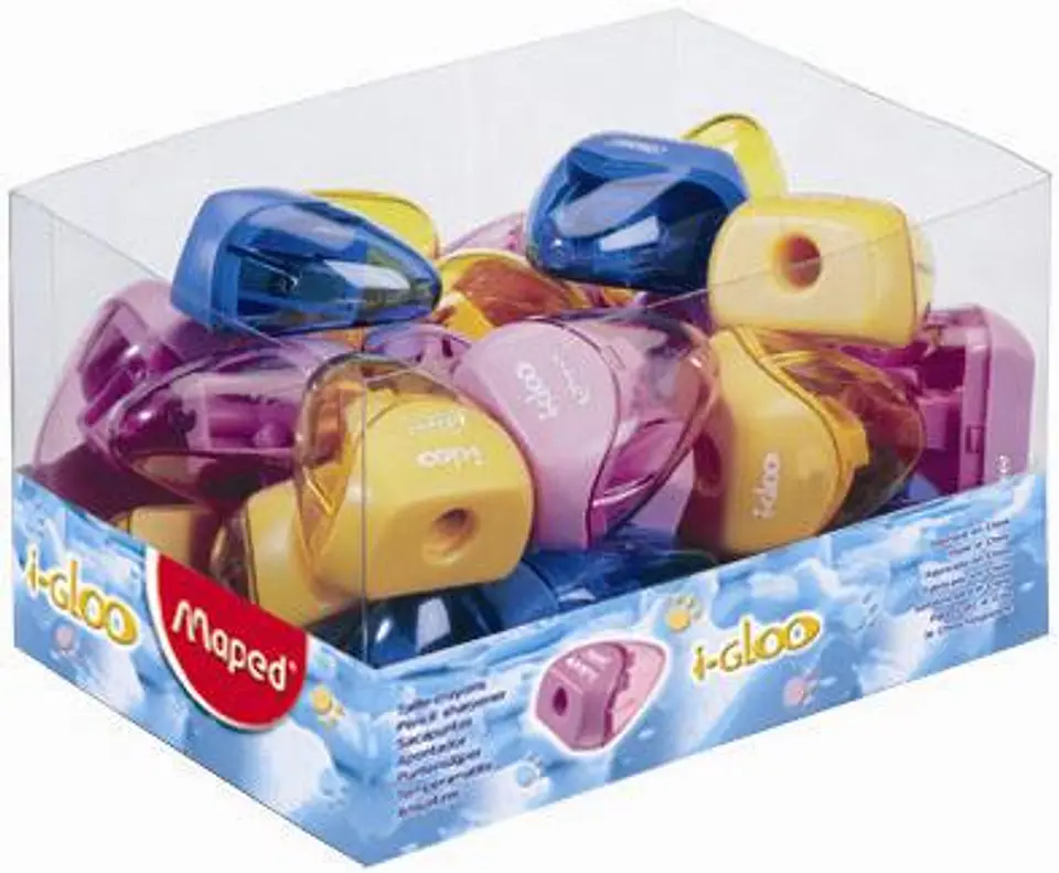 Sacapuntas Plastico Maped Igloo 1 Filo Display X30u 1